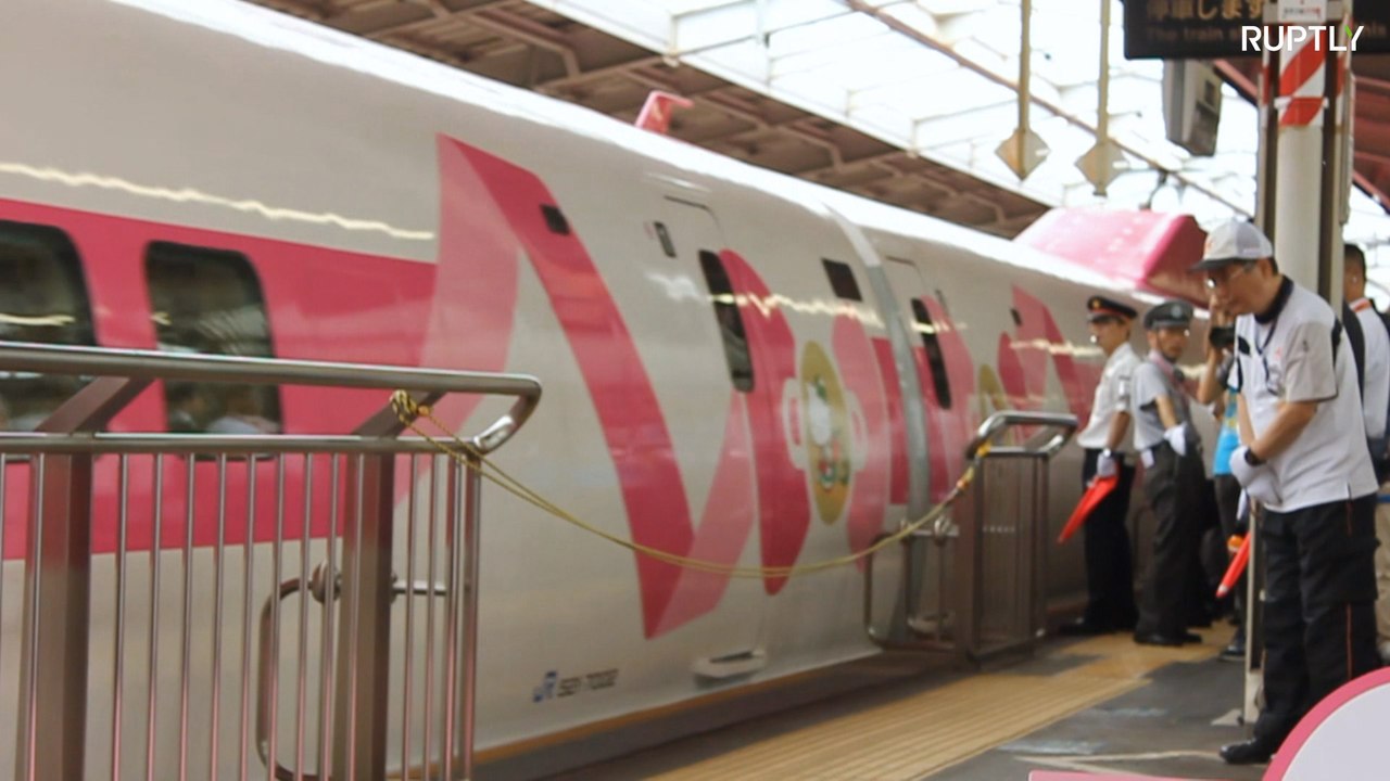 New Hello Kitty bullet train leaves a trail of KAWAII across Japan