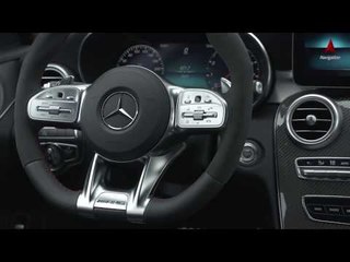 Mercedes-AMG C 43 4MATIC Sedan Interior Design in Hyacinth red