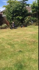 Comment faire bosser votre fils dans le jardin ? Il tond la pelouse !