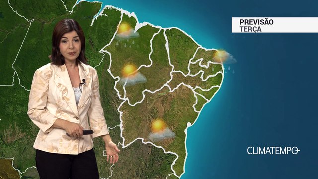 Previsão Nordeste – Risco de chuva forte no litoral
