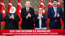 Yeni kabine belli oldu