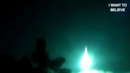 Glowing green object fell in Brazil