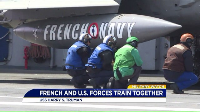 French, American Forces Train Together at Sea Aboard USS Harry S. Truman