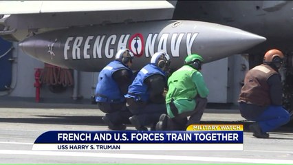 French, American Forces Train Together at Sea Aboard USS Harry S. Truman