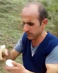 Erzurumlu gurme abimizden yumurta ve taze soğan yeme taktiği (mutsuz son)
