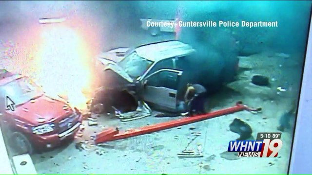 Surveillance Video Shows Good Samaritans Rescue Driver After Truck Bursts into Flames at Gas Station