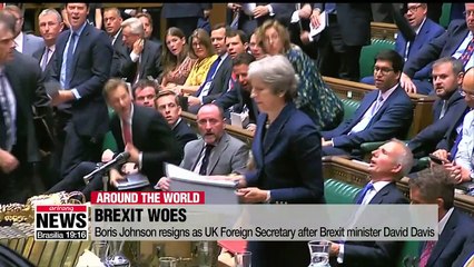 Two top UK ministers resign over disagreement with PM's Brexit plan