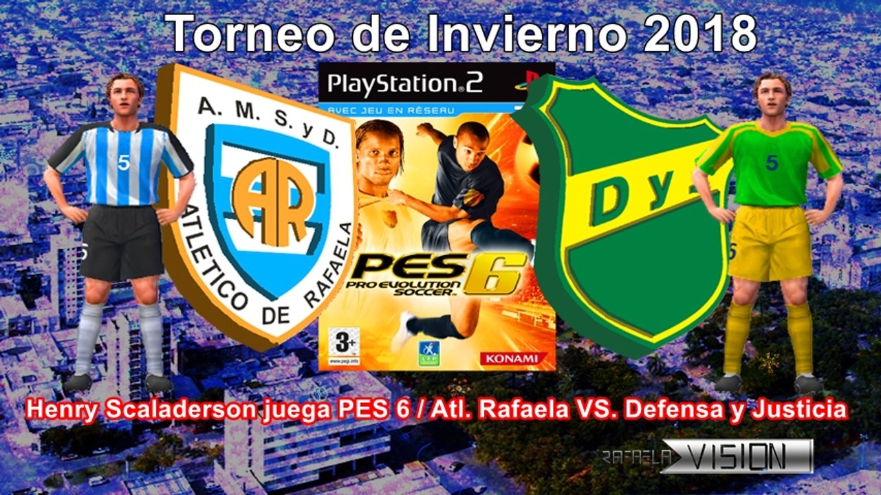 Henry Scaladerson juega PES 6 - Atl Rafaela VS Defensa y Justicia - Parte 1