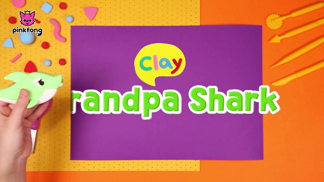 How to make a Clay Grandpa Shark | Pinkfong Clay | Baby Shark | Pinkfong Songs for Children