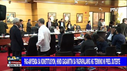 Pag-amyenda sa konstitusyon, hindi gagamitin sa pagpapalawig ng termino ni Pres. #Duterte