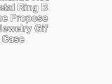 Vintage Romantic Rose Shape Metal Ring Box Valentine Propose Wedding Jewelry Gift Box Case