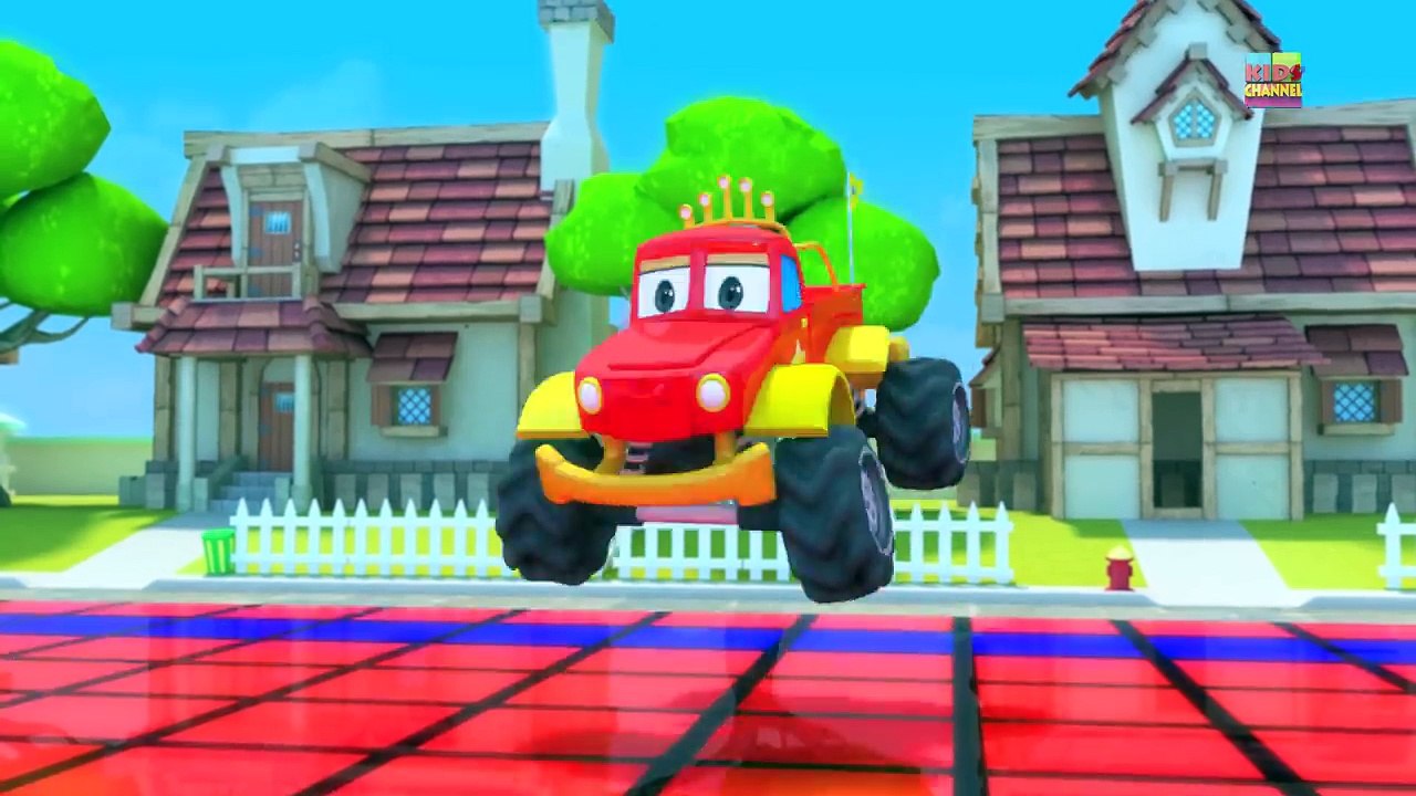 Finger Family Song | Monster Truck Dan Cartoons for Kids Cartoons