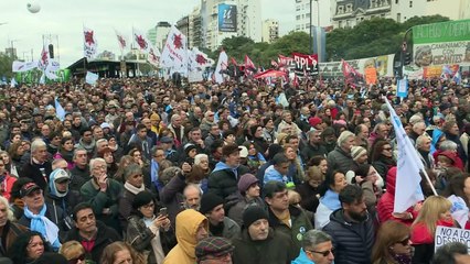 Protesta en Argentina contra Macri y el FMI