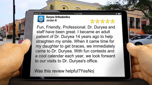 Duryea Orthodontics Littleton ExceptionalFive Star Review by Jordan N.