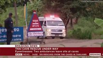 Thai cave rescue   First boys rescued - BBC News