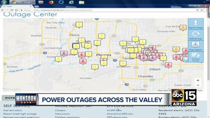 70K+ SRP and APS customers without power across the Valley