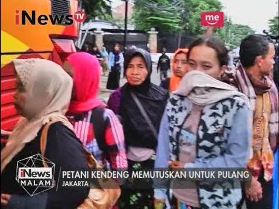 Warga kendeng memutuskan pulang setelah bertemu pihak presiden - iNews Malam 20/03