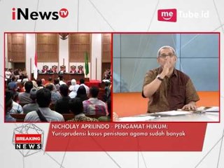 Nicholay A : Yurisprufensi kasus penistaan agama sudah banyak - iNews Breaking News 21/03