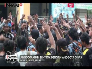 Ratusan Anggota LSM GMBI Bekasi Melakukan Penyerangan ke Kantor Gibas - iNews Pagi 23/03