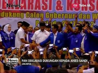 Anies Baswedan Hadiri Deklarasi Dukungan Partai PAN Untuk Dirinya - iNews Petang 22/03
