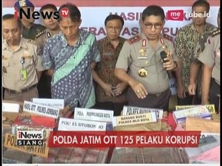 Polda Jatim OTT 125 pelaku korupsi - iNews Siang 25/03