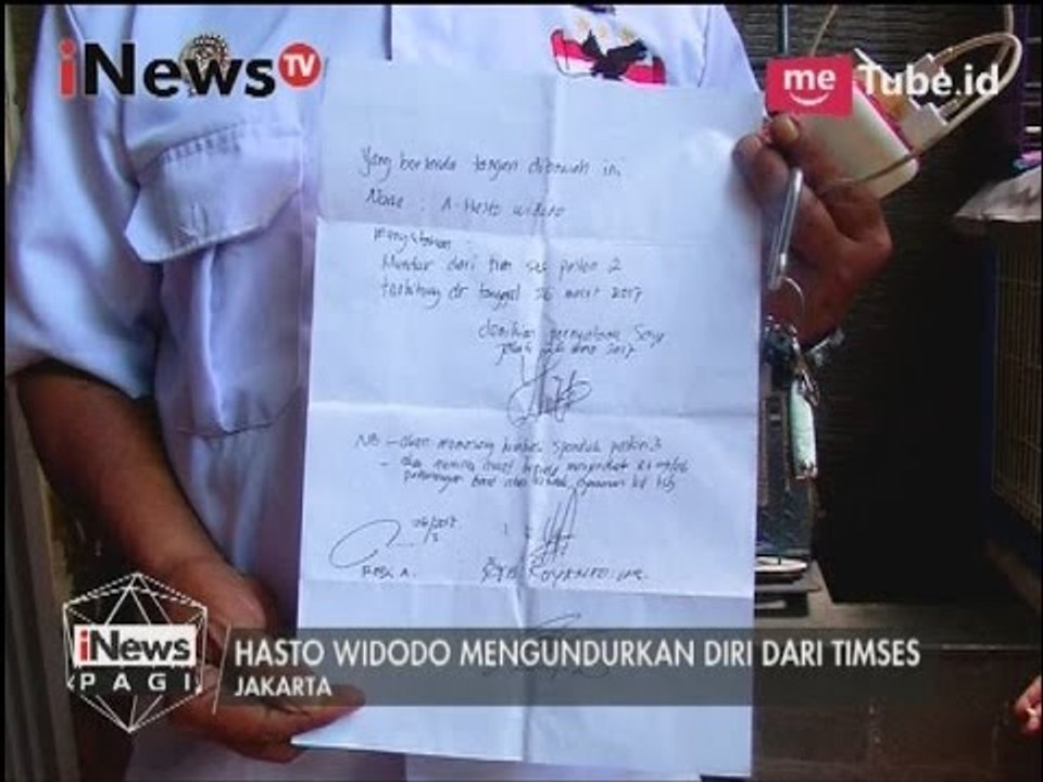 Pelanggaran Pilkada, Hasto Widodo mengundurkan diri dari timses - iNews Pagi 29/03