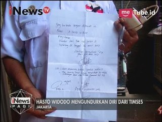 Pelanggaran Pilkada, Hasto Widodo mengundurkan diri dari timses - iNews Pagi 29/03
