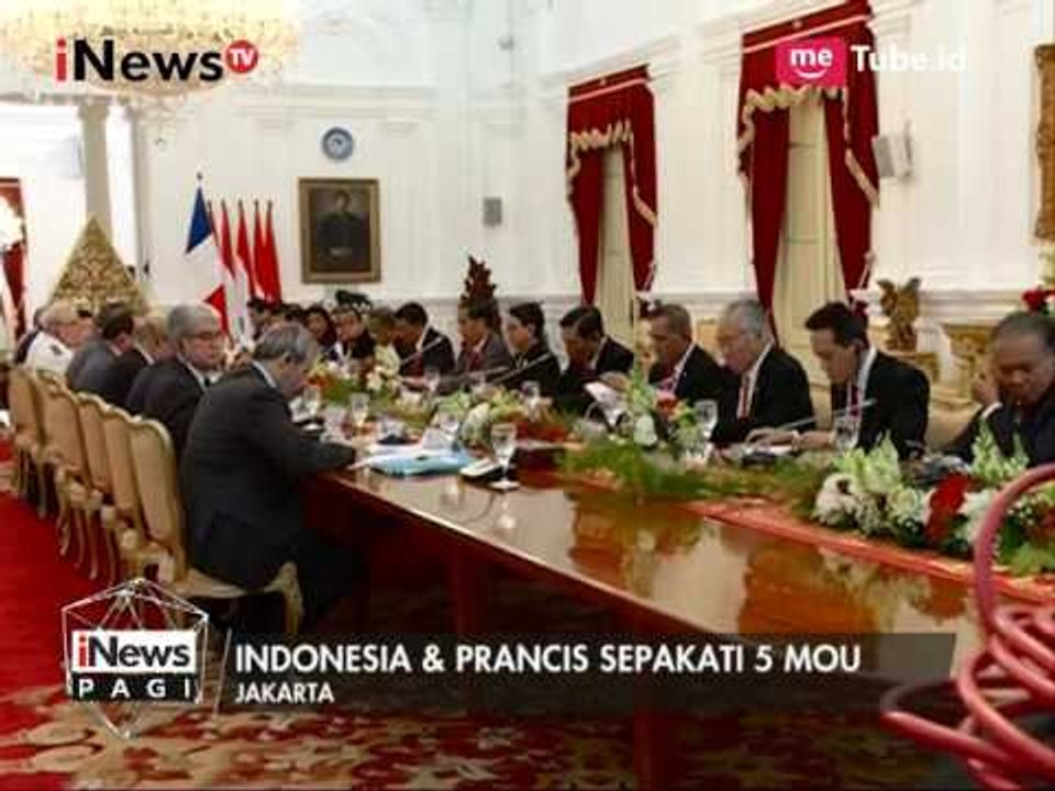 Presiden Jokowi Sambut Presiden Prancis & Sepakati 5 MOU Antar Kedua Negara - iNews Pagi 30/03