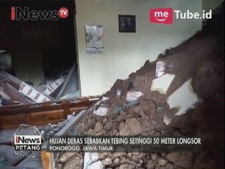 Descargar video: Longsor Ponorogo, Hujan deras sebabkan tebing setinggi 50 meter longsor - iNews Petang 03/04