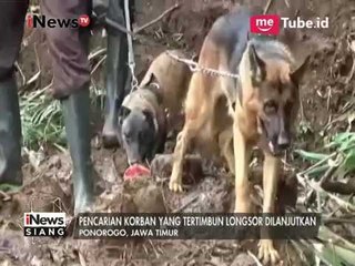 Polisi Kerahkan 5 Anjing Pelacak Tambahan Untuk Cari Korban Tertimbun Longsor - iNews Siang 05/04