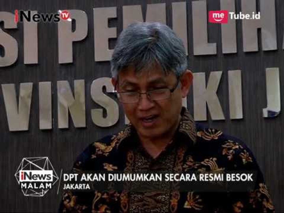 KPU DKI Akan Menetapkan DPT Untuk Pilkada DKI Putaran 2 - iNews Malam 05/04