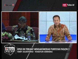 Ferry Juliantono : KPUD DKI Terlihat Mengakomodasi Tuntutan Paslon 2 - iNews Malam 06/04