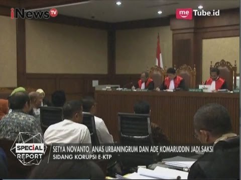 Setya , Anas dan Ade jadi saksi dipersidangan megakorupsi E-KTP - Special Report 06/04