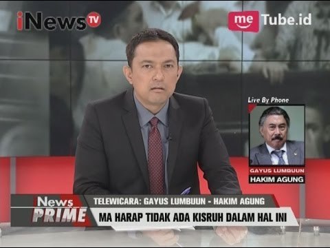 Telewicara : Gayus Lumbuun : MA harap tidak ada kisruh dalam hal ini - iNews Prime 05/04