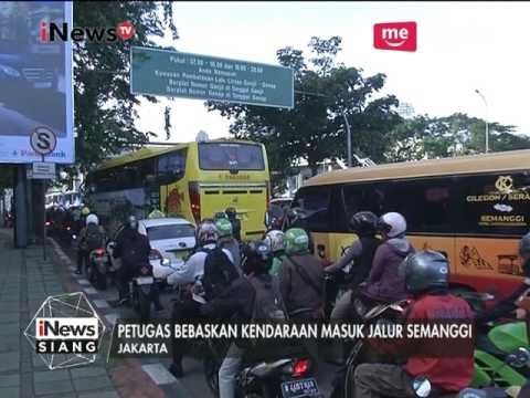 Kendaraan Bebas Masuk Jalur Semanggi Karena Dihapusnya Sistem Ganjil Genap - iNews Siang 10/04