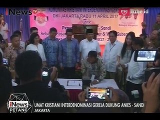 Download Video: Umat Kristiani Interdenominasi Gereja Beri Dukungan ke Anies Sandi - iNews Petang 11/04