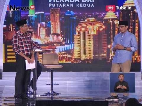 Debat Djarot & Sandiaga Terkait Penyelesaian Masalah Ekonomi Harga Pangan - Debat Putaran II 12/04