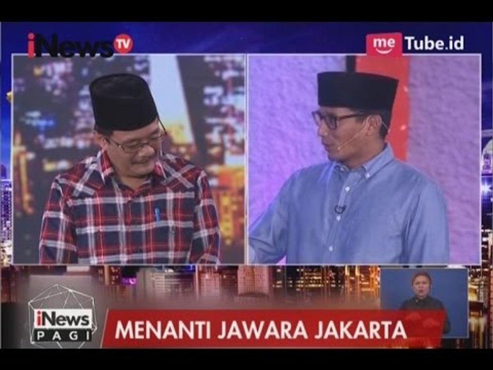 Ditanya Soal Mengelola Anggaran, Sandiaga Uno Bungkam Lawan Debat - iNews Pagi 13/04