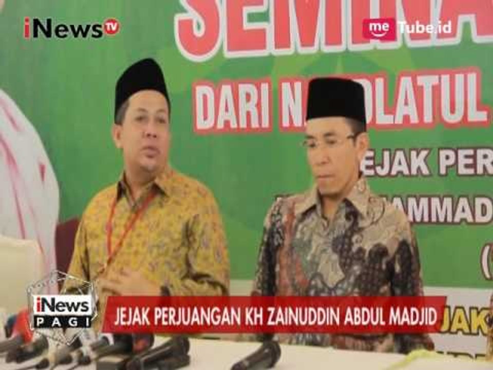 Tokoh Nasional Asal NTB Berikan Dukungan Pada KH. Zainuddin Abdul Madjid - iNews Pagi 12/04