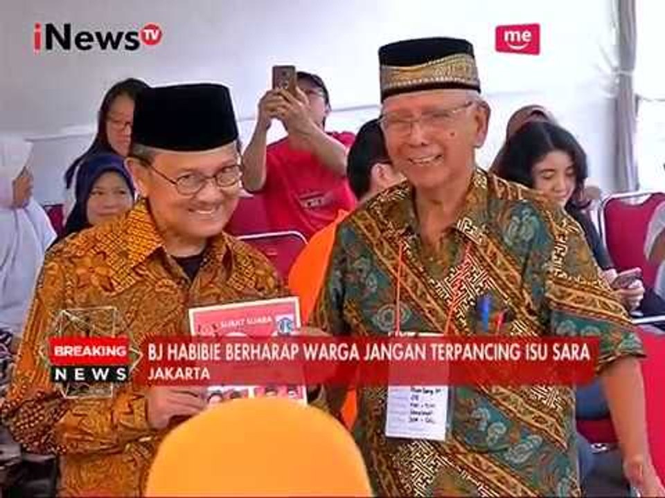 BJ Habibie Memberikan Hak Suaranya di TPS 05 - iNews Pilkada 2 19/04
