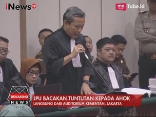 Sidang Ahok Diawali dengan Pembacaan Tuntutan Oleh JPU - Breaking News 20/04
