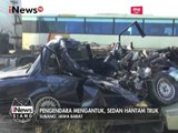 Sopir Mengantuk, Sedan Tabrak Truk yang Sedang Ganti Ban - iNews Siang 27/04