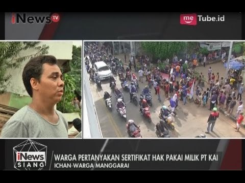 Warga Manggarai Harapkan Adanya Dialog Dengan Pihak PT KAI - iNews Siang 26/04