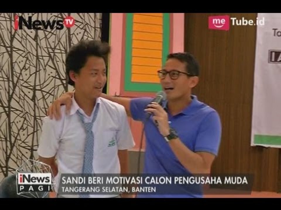 Sandiaga Uno Berikan Motivasi Bagi Calon Pengusaha Muda di SMA Al Azhar - iNews Pagi 27/04