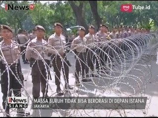 Massa Buruh Mengutuk Kepolisian yang Memblokir Jalan Menuju Istana Negara - iNews Siang 01/05