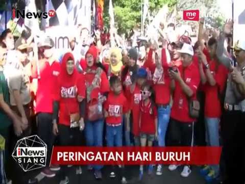 Ribuan Buruh di temanggung Peringati Hari Buruh dengan Jalan Santai - iNews Siang 01/05
