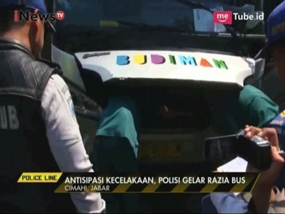 Antisipasi Kecelakaan, Petugas Gabungan Razia Bus di Cimahi - Police Line 02/05