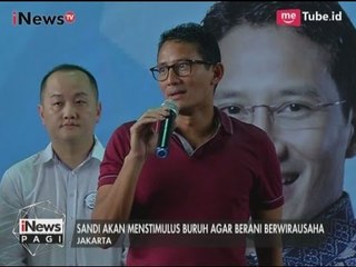 Sandiaga Uno Akan Membuka Dialog Untuk Menanggapi Tuntutan Para Buruh - iNews Pagi 03/05