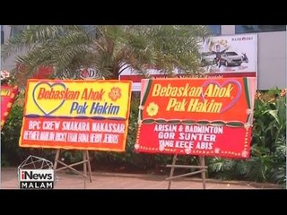Karangan Bungan Bertuliskan Permintaan Agar Ahok Dibebaskan di Balai Kota - iNews Malam 03/05