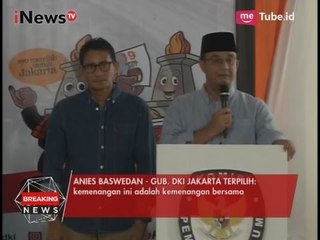 Anies Sandi Sampaikan Kemenangan Ini Adalah Kemenangan Bersama - Breaking News Aksi 55 05/05